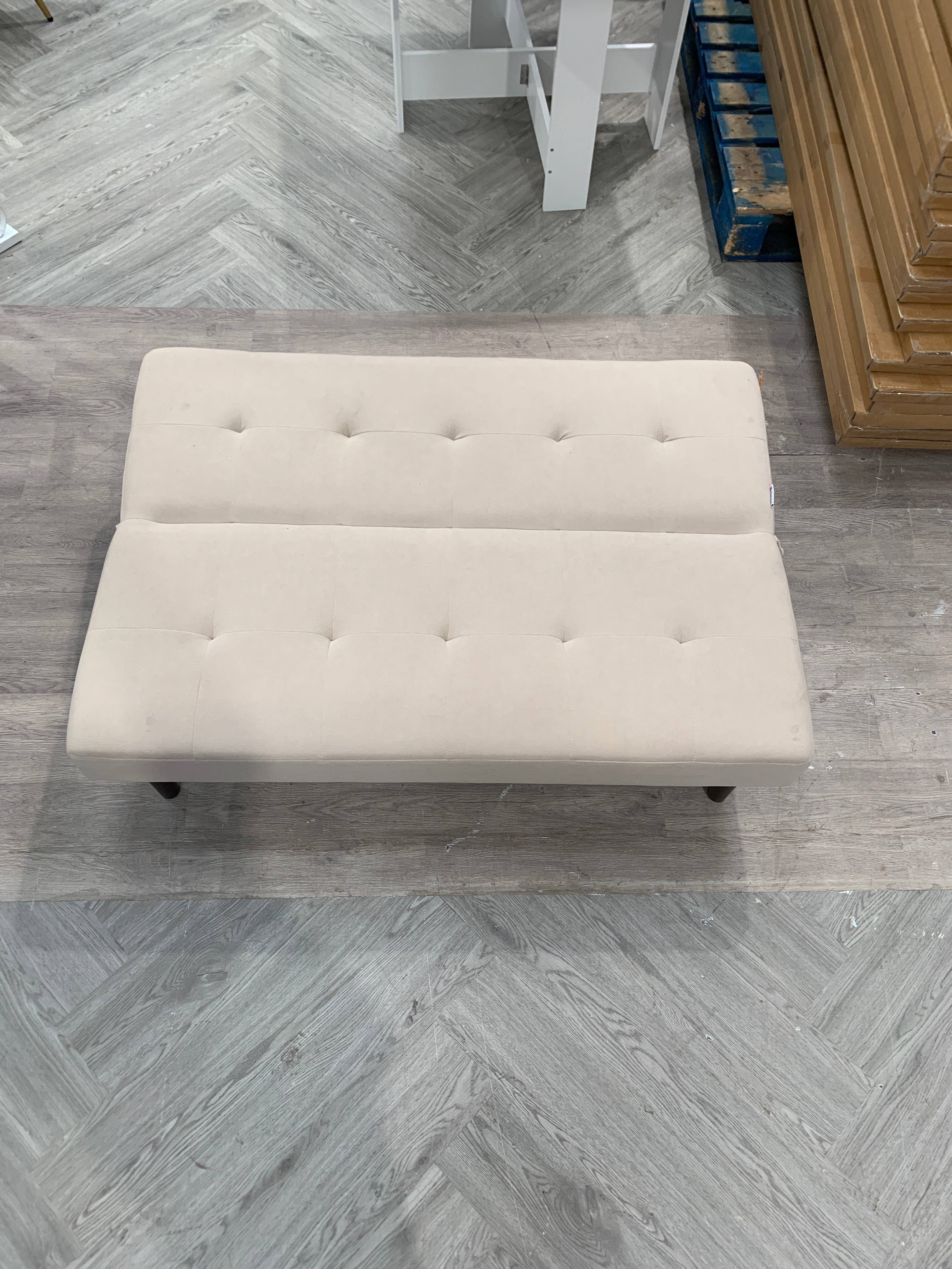 Beige Convertible Sofa Bed