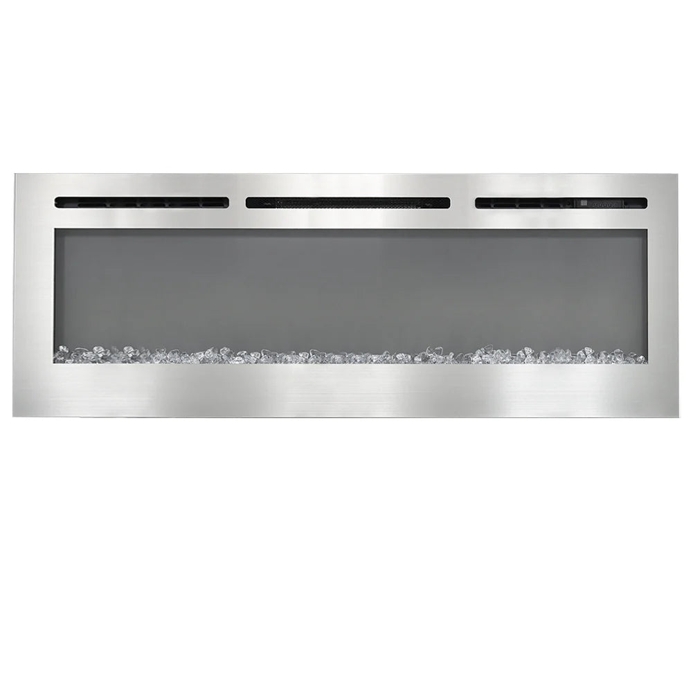 New 60 Inch Recessed Electric Fireplace with Remote Control