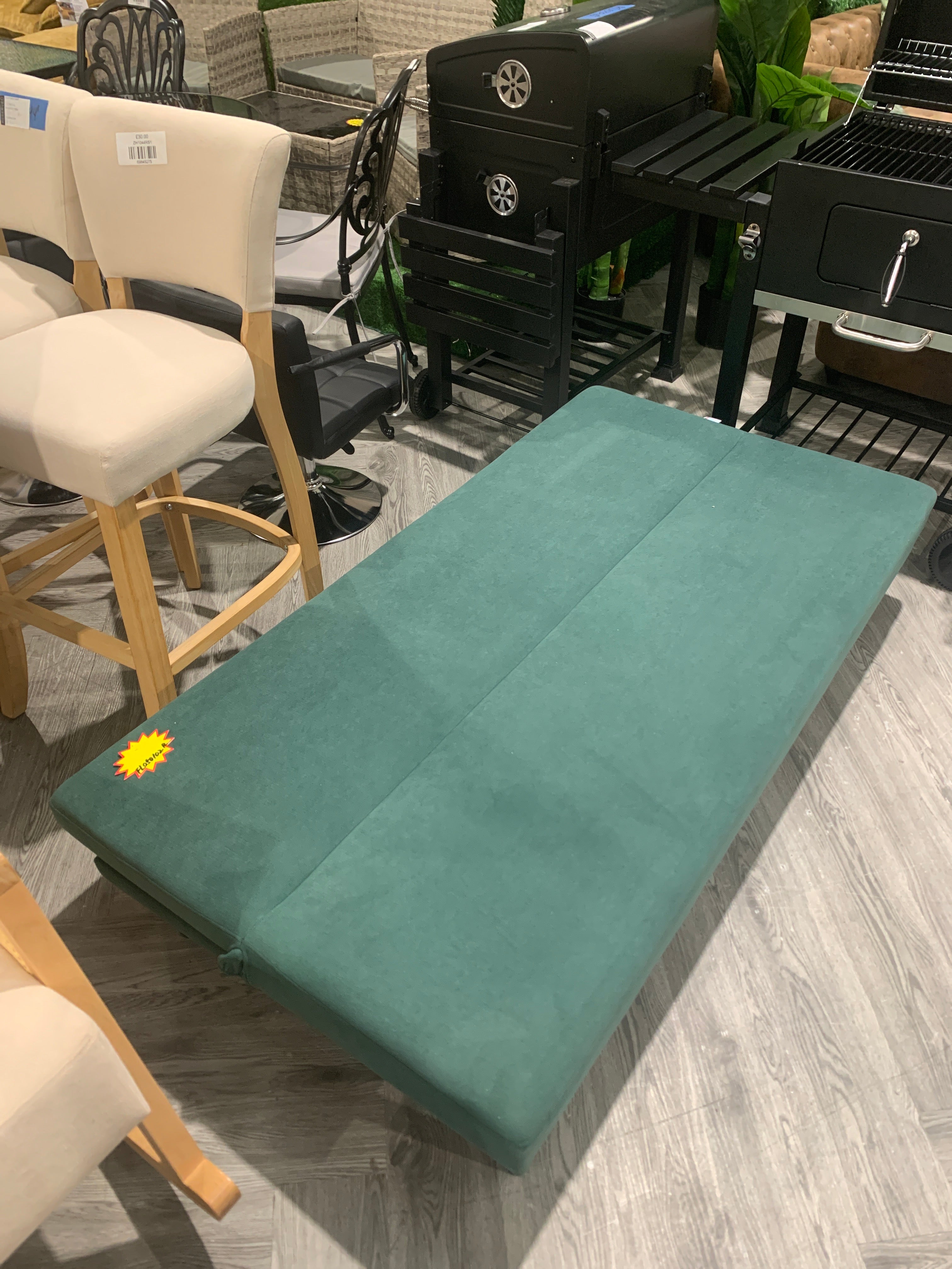 Modern Convertible Sofa Bed Green