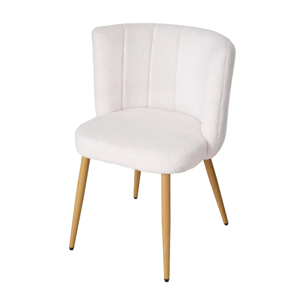 Teddy Fleece Upholstered Dining Chair 1Pc