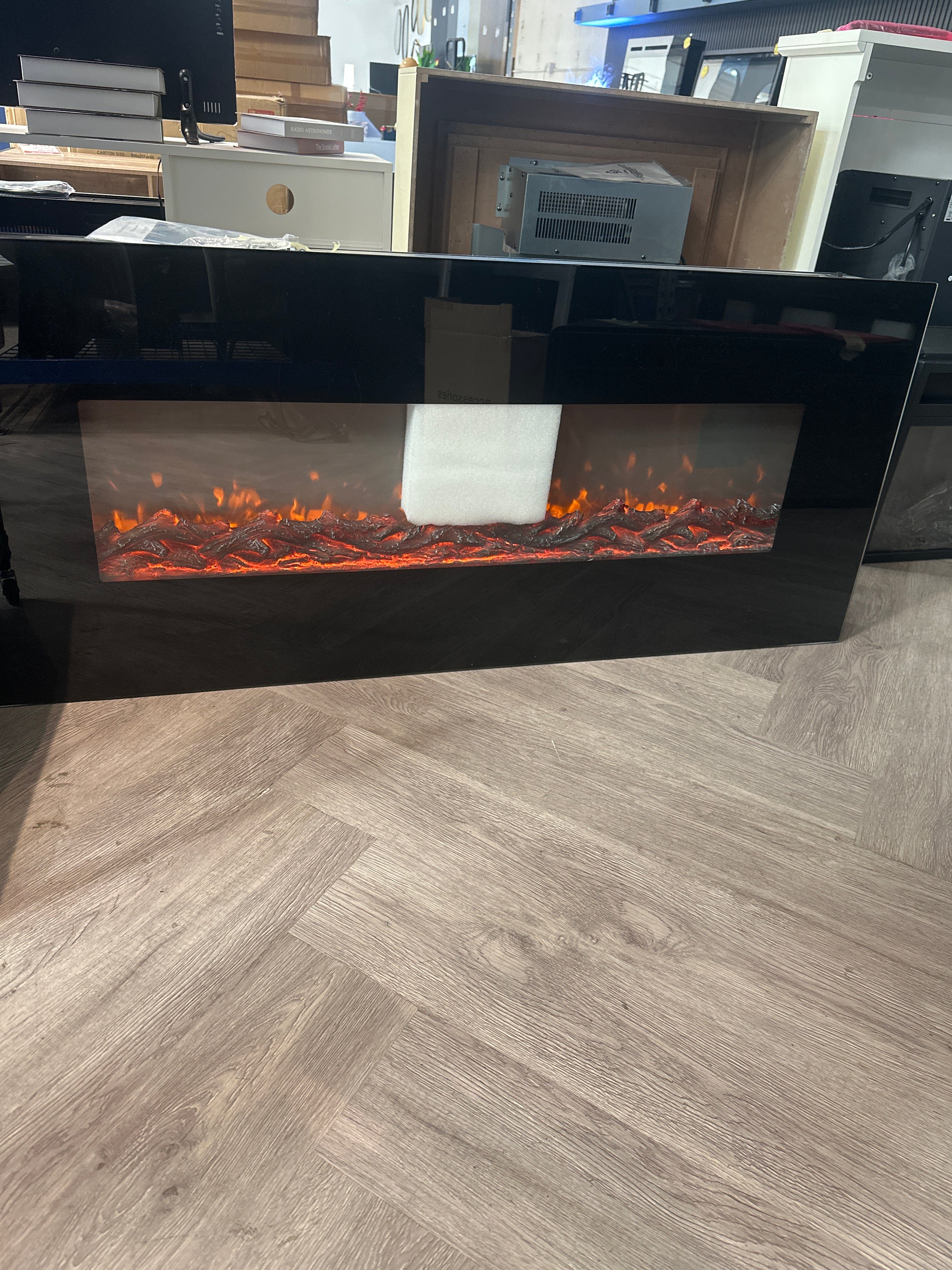 50 Inch Wall Mounted Electric Fireplace with Remote