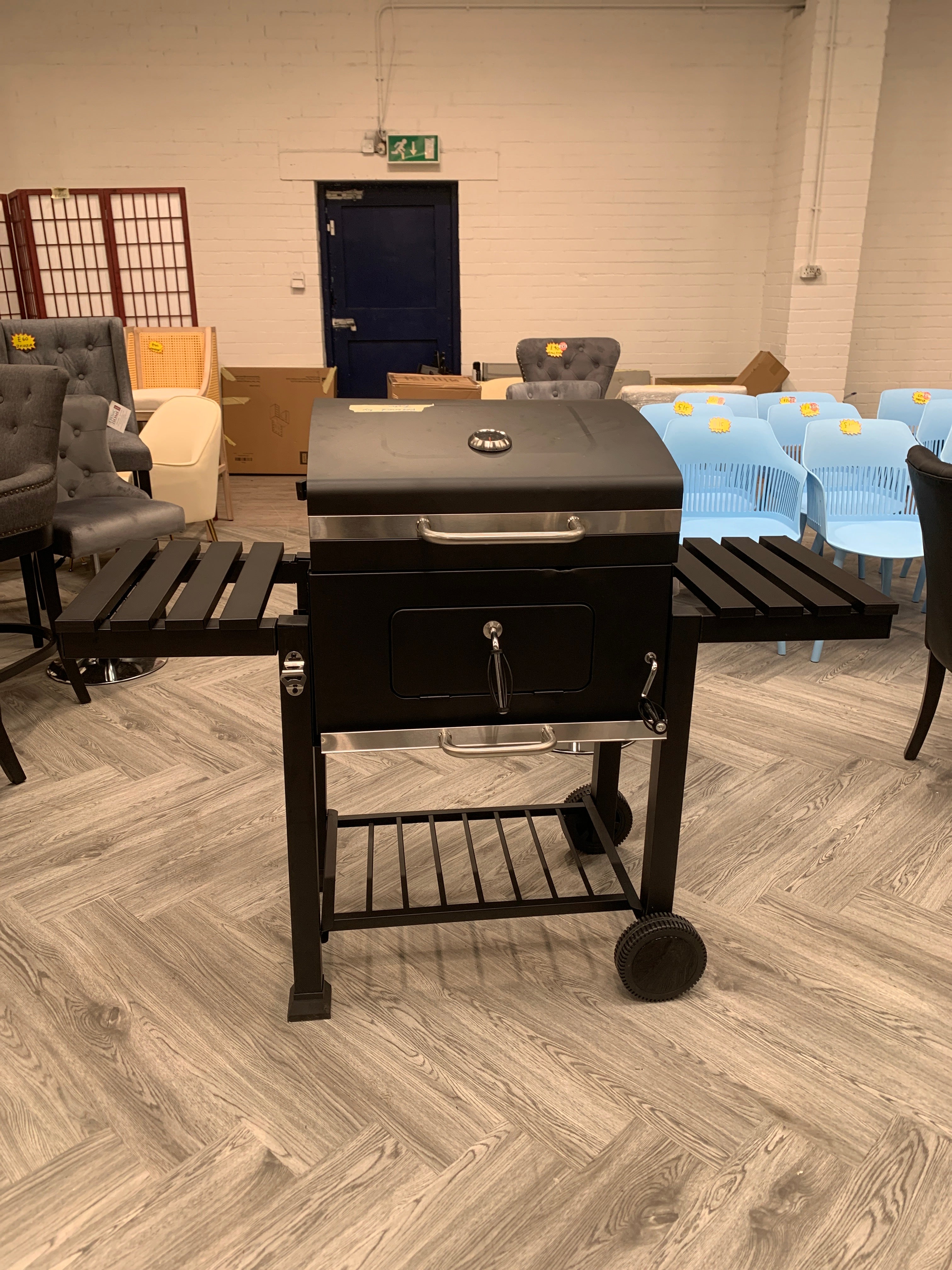 Carbon Steel BBQ Cooker Grill Mobile Stove Cooker