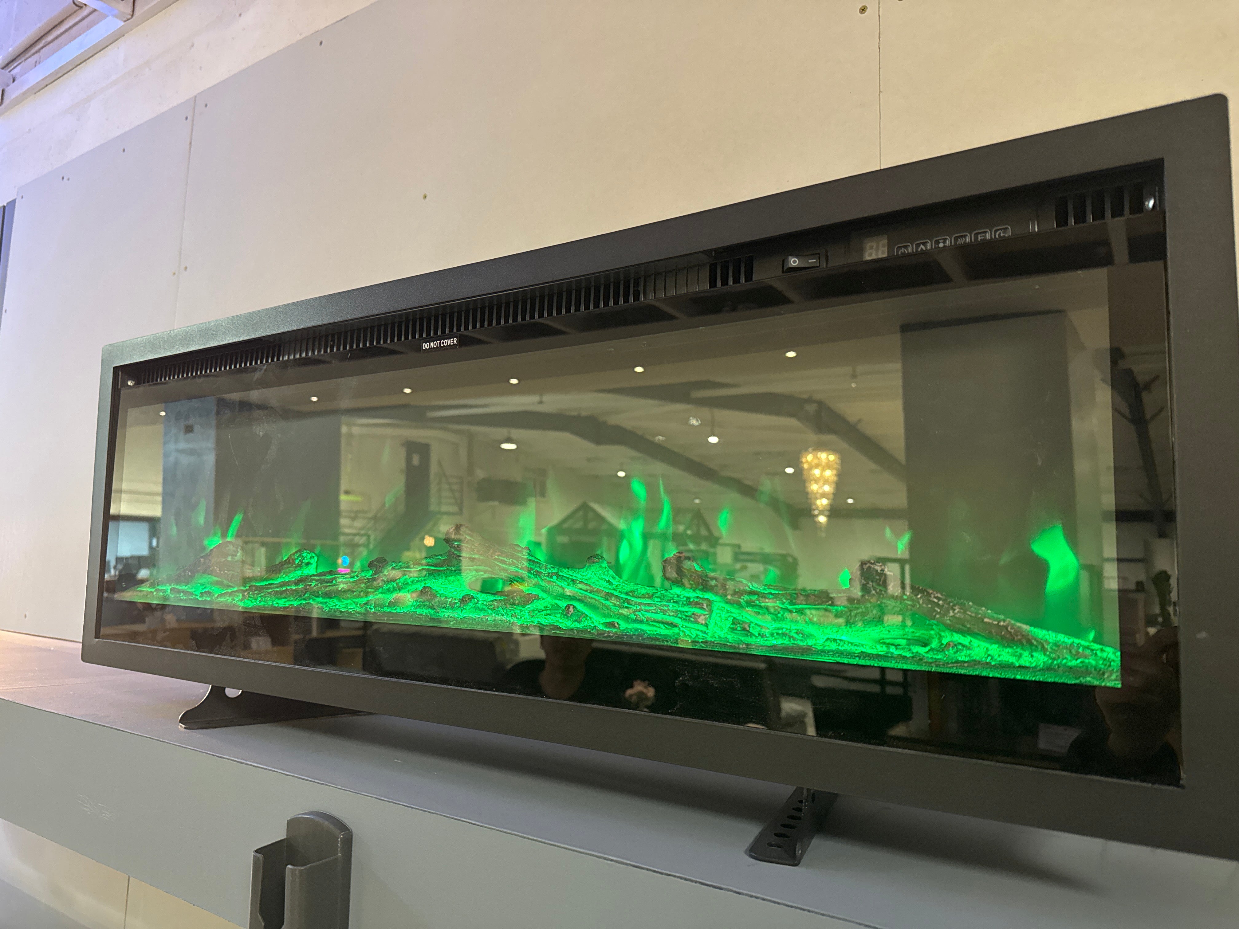 40/50/60 Inch Insert/Wall Mounted Electric LED Fireplace Fire Heater with 9 Flames Mode