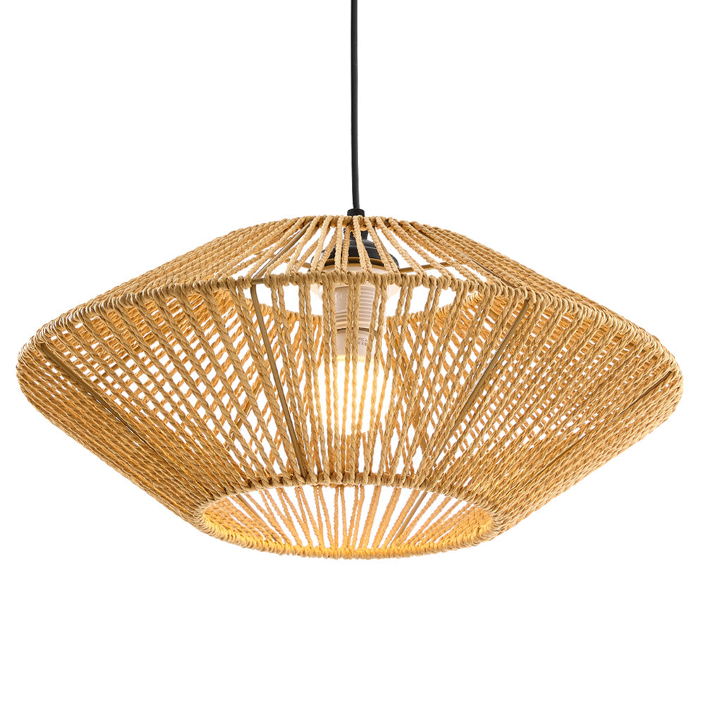 E27 Bulb Vintage Hemp Rope Ceiling Pendant Light