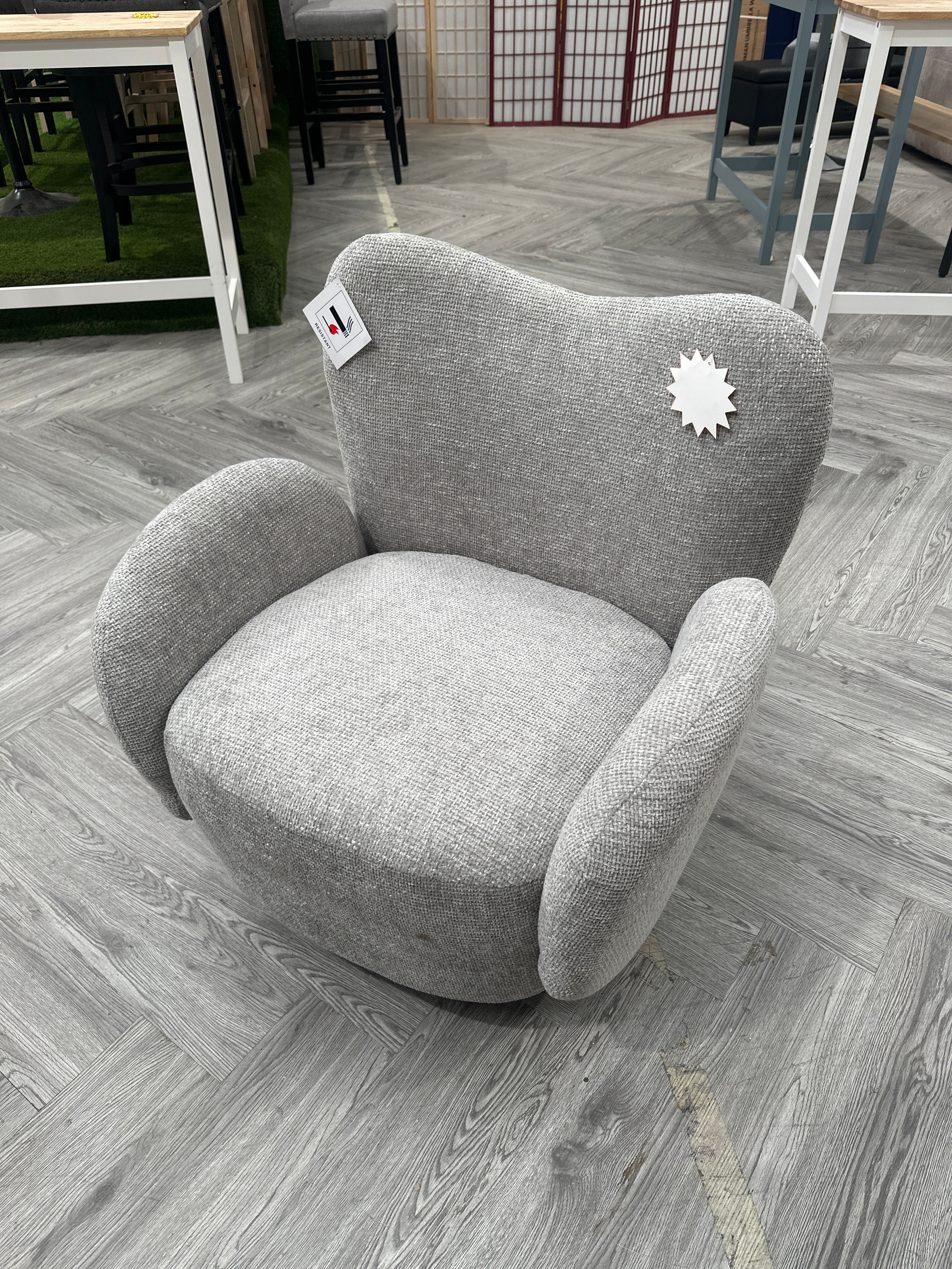 360 Degree Upholstered Chenille Swivel Chair