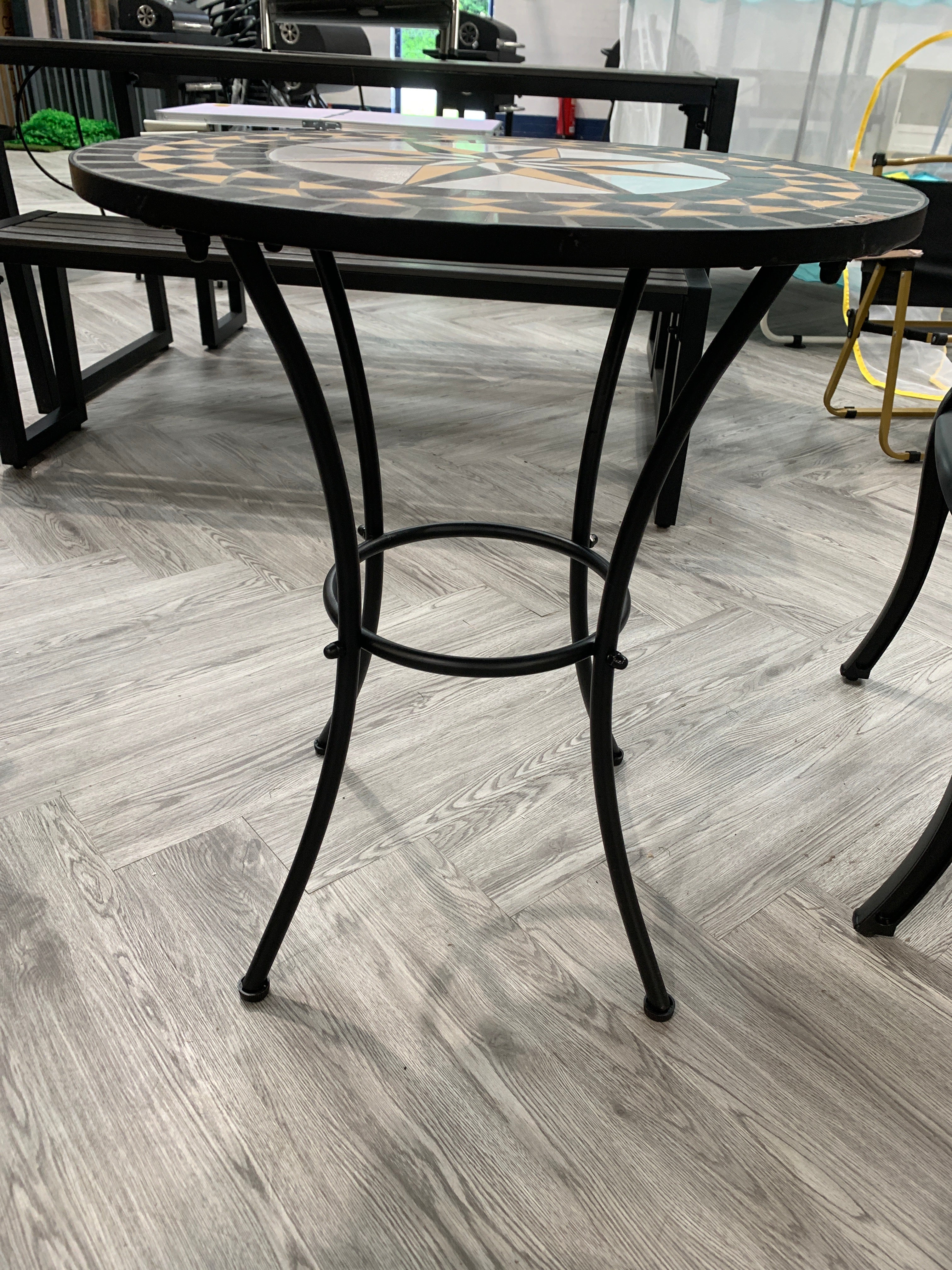 Outdoor Mosaic Bistro Table for Garden