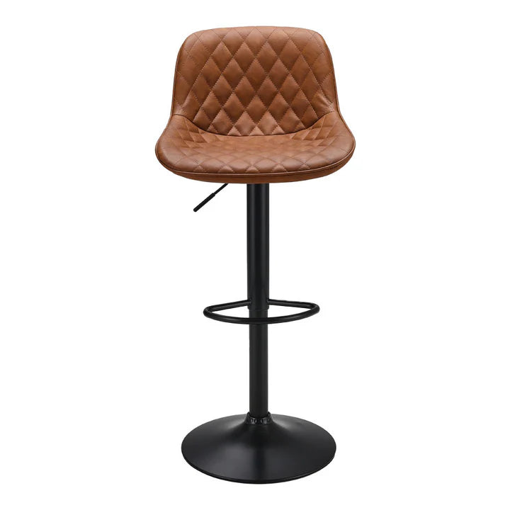New Brown PU Leather Counter Swivel Height Bar Stool for Dining Room 1PC