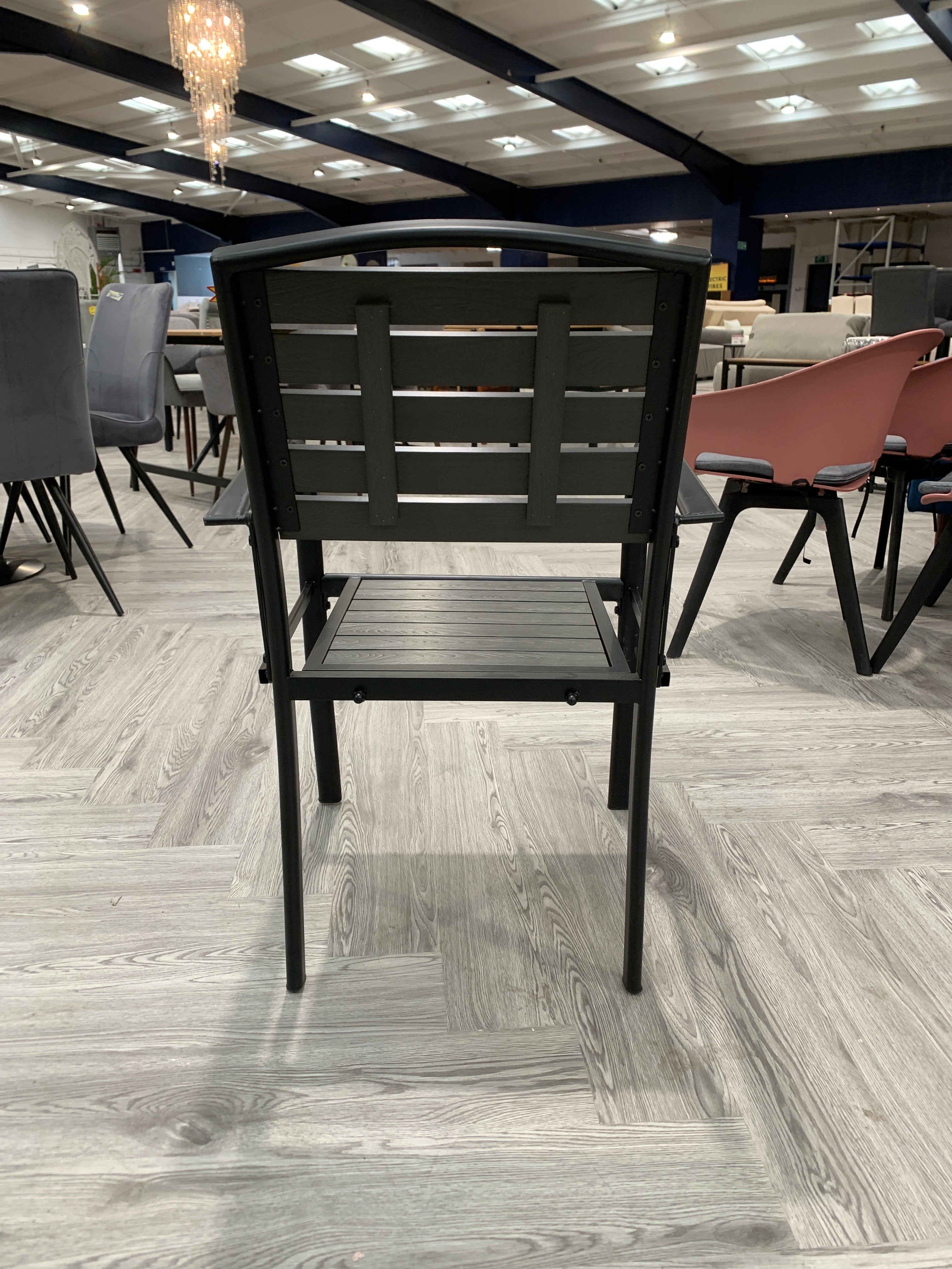 Garden WPC Outdoor Dining Armchair Grey 1PC