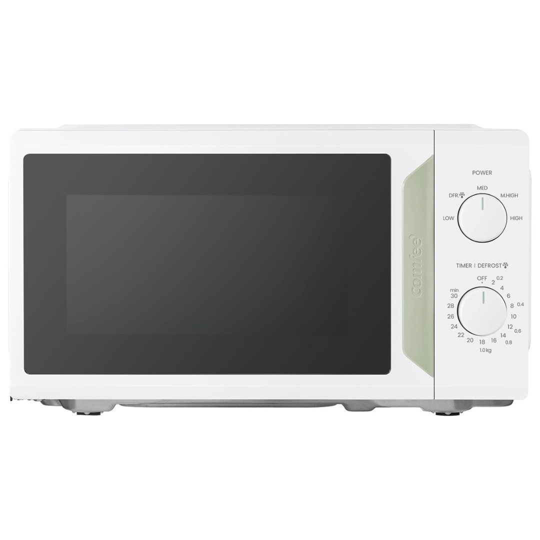 700W White 19L 5-level Power Kitchen Manual Microwave Oven with Timer