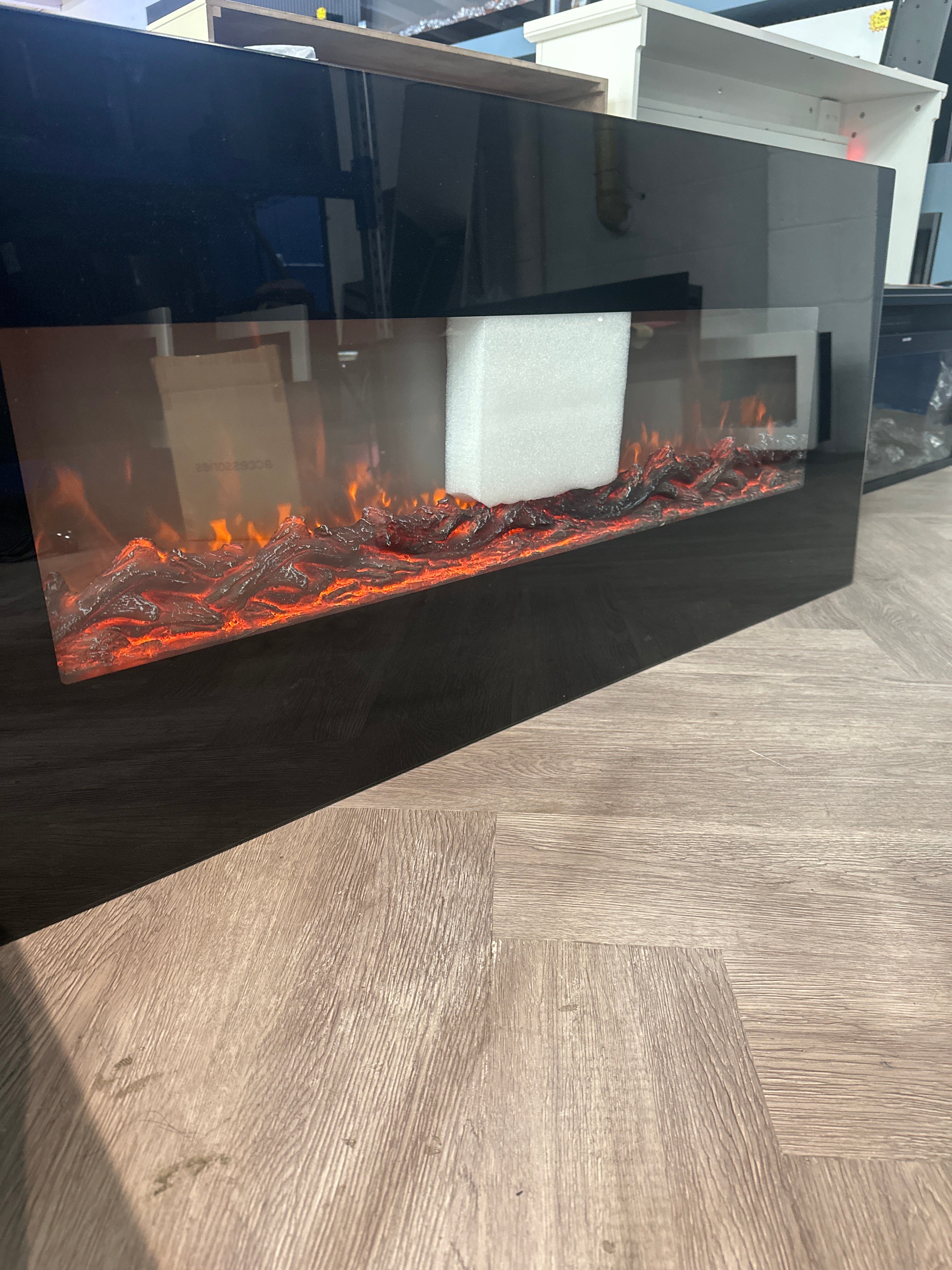 50 Inch Wall Mounted Electric Fireplace with Remote