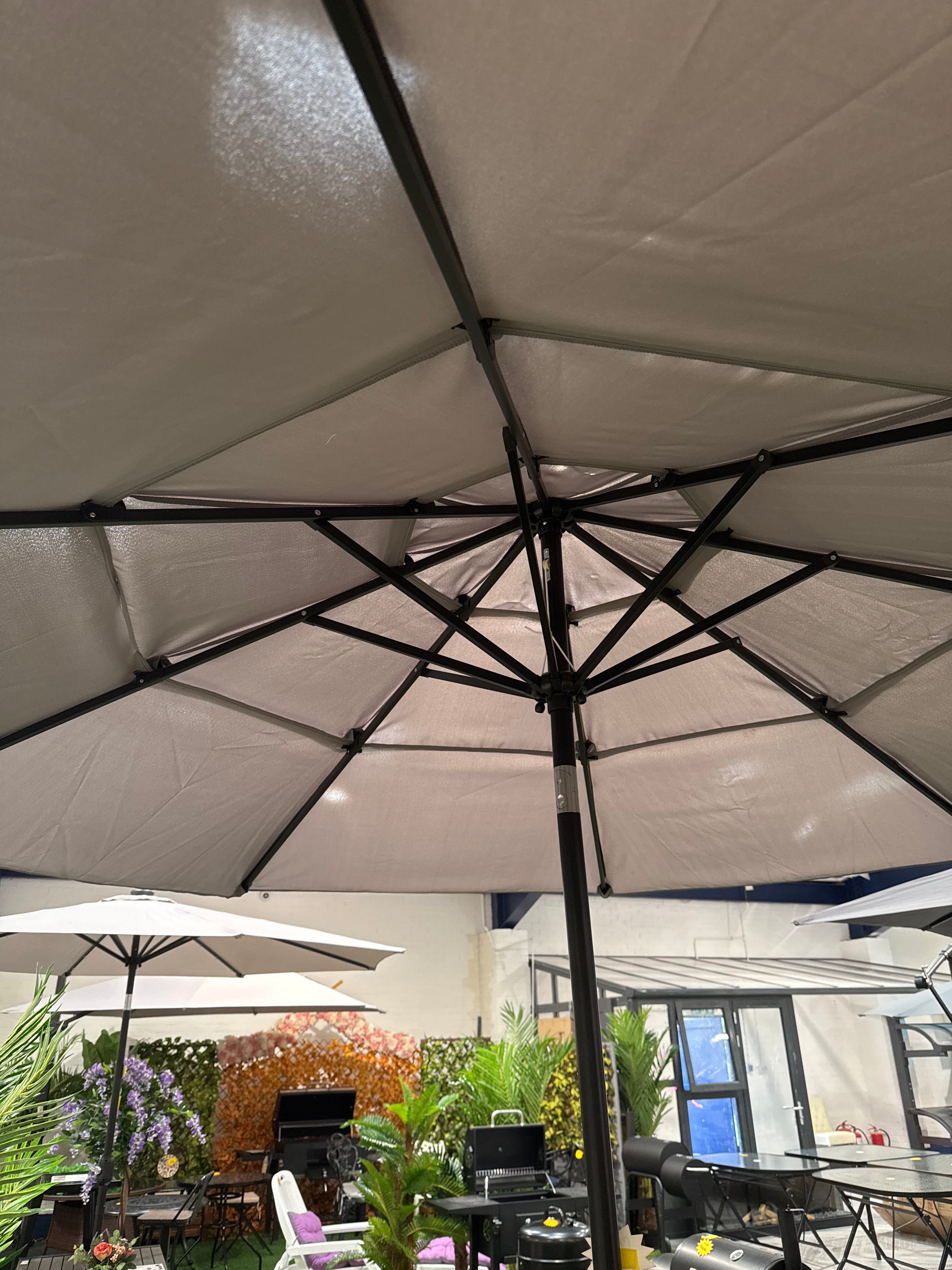 Outdoor 3-Tier Umbrella with Crank and Tilt 3M x 3M