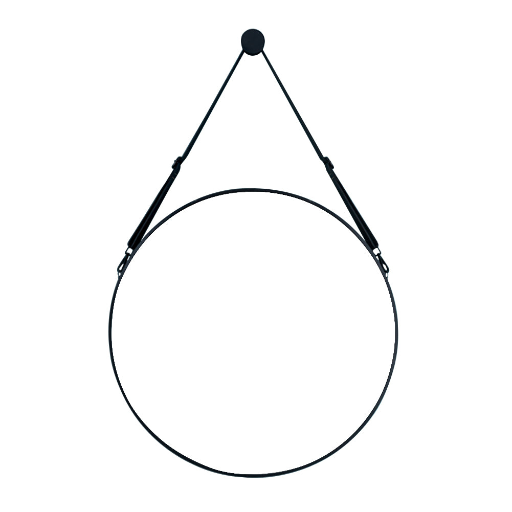 New Nordic Simple Wall Mounted Round Hanging Mirror Black
