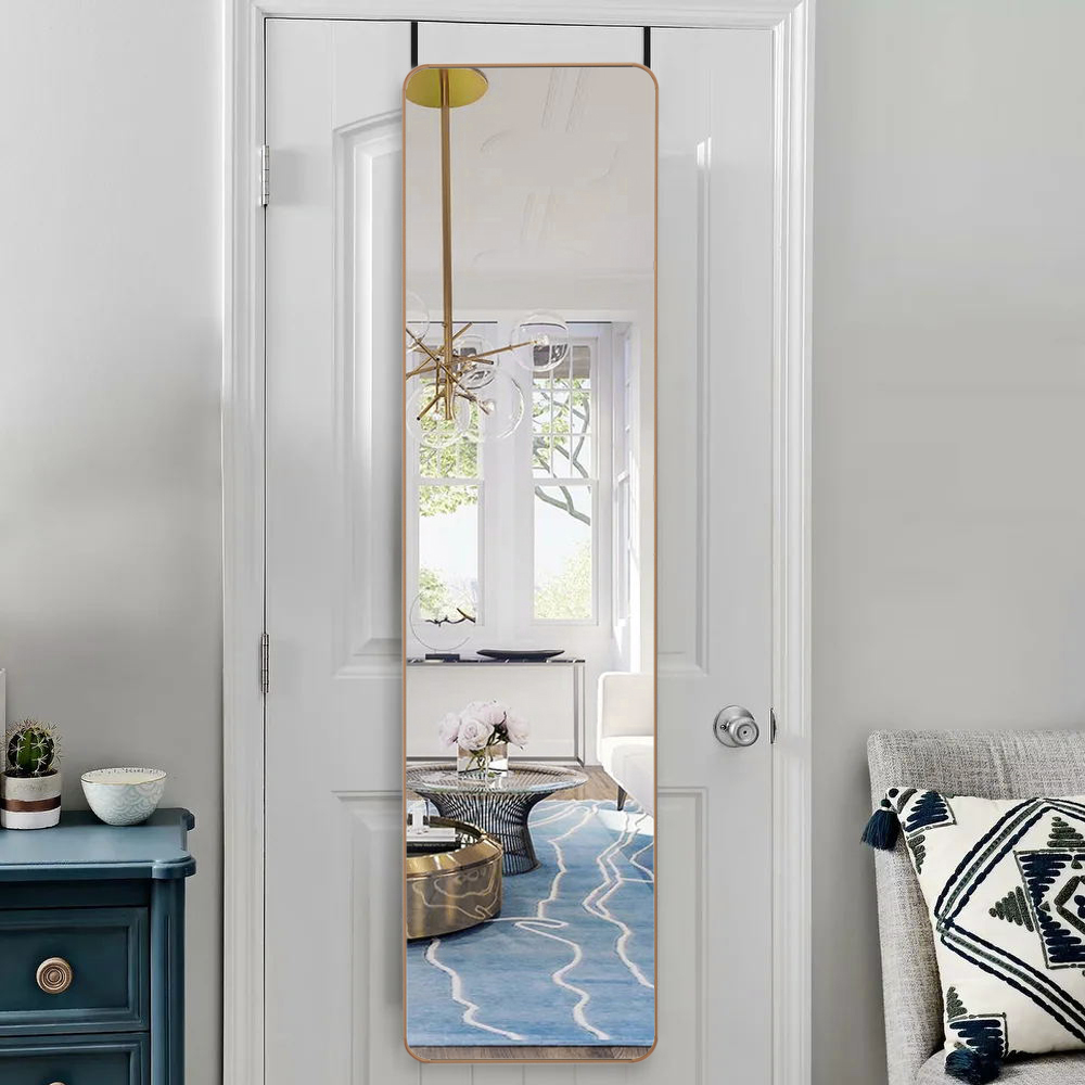 New Full Length Mirror with Rounded Corners Door Hanging
