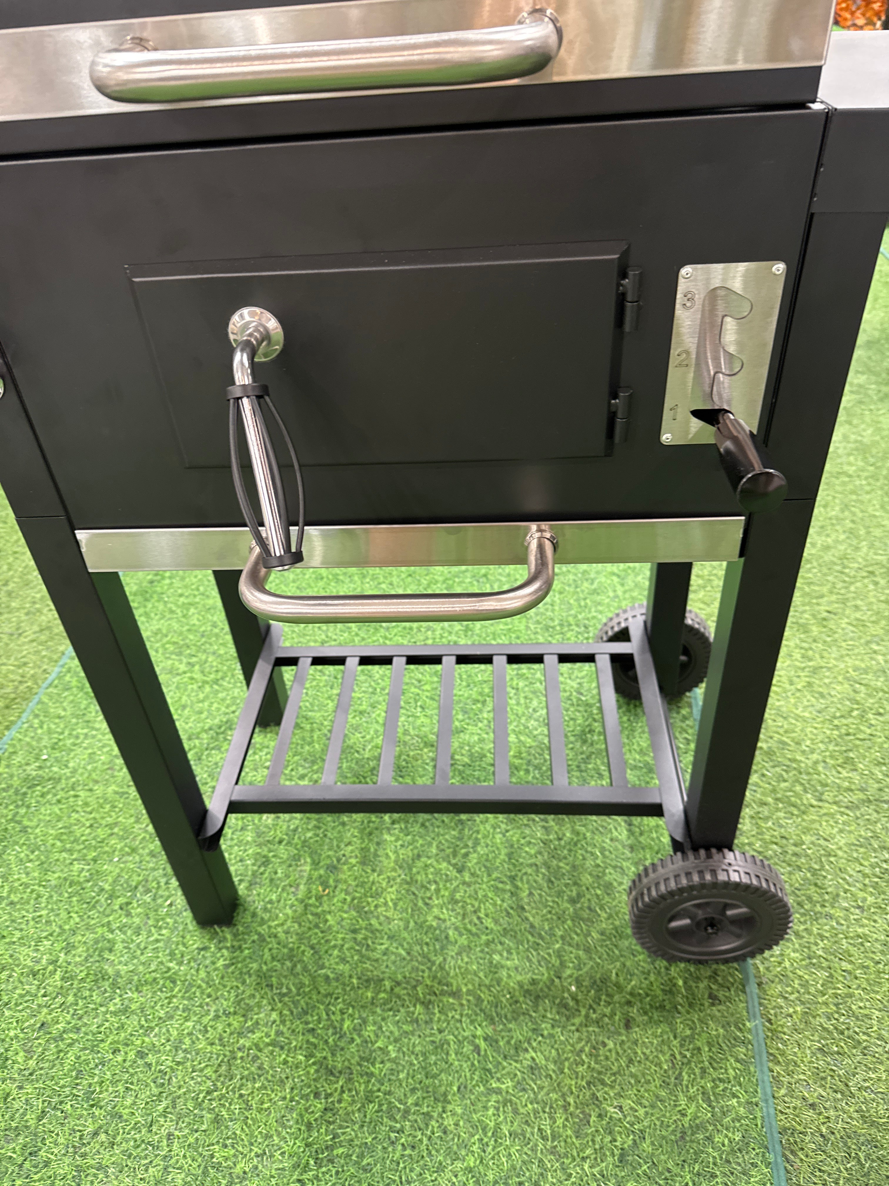 Outdoor Charcoal Grill with Smoke Stack