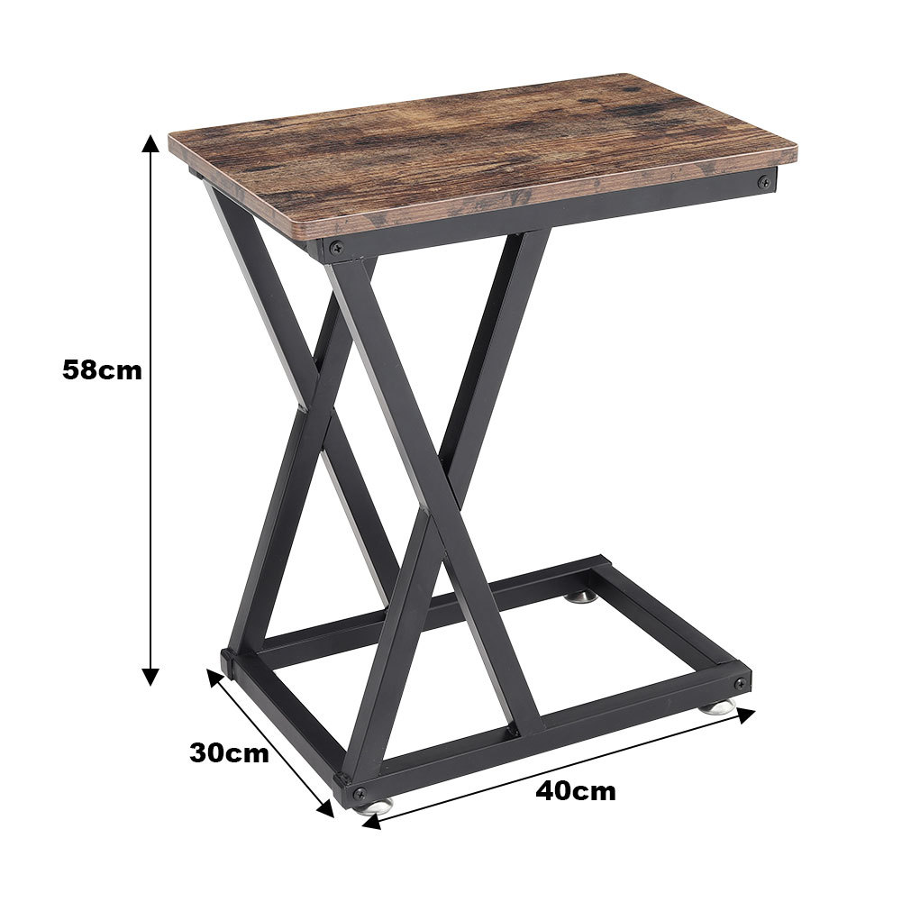 New Vintage C Shaped Side Table