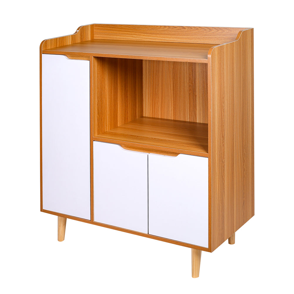 New Kitchen Sideboard Cabinet Storage Cupboard With 3 Doors