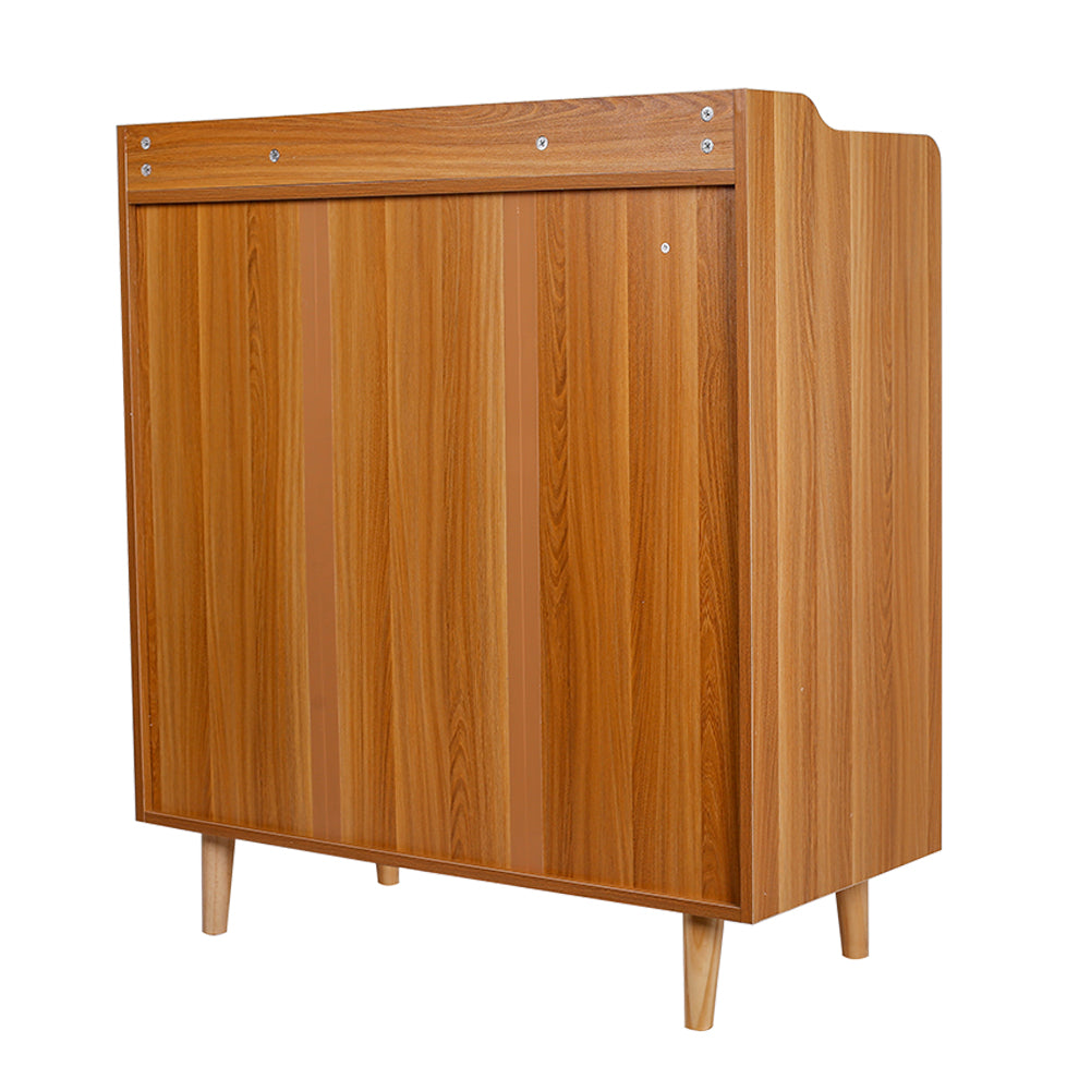 New Kitchen Sideboard Cabinet Storage Cupboard With 3 Doors Natural Colour