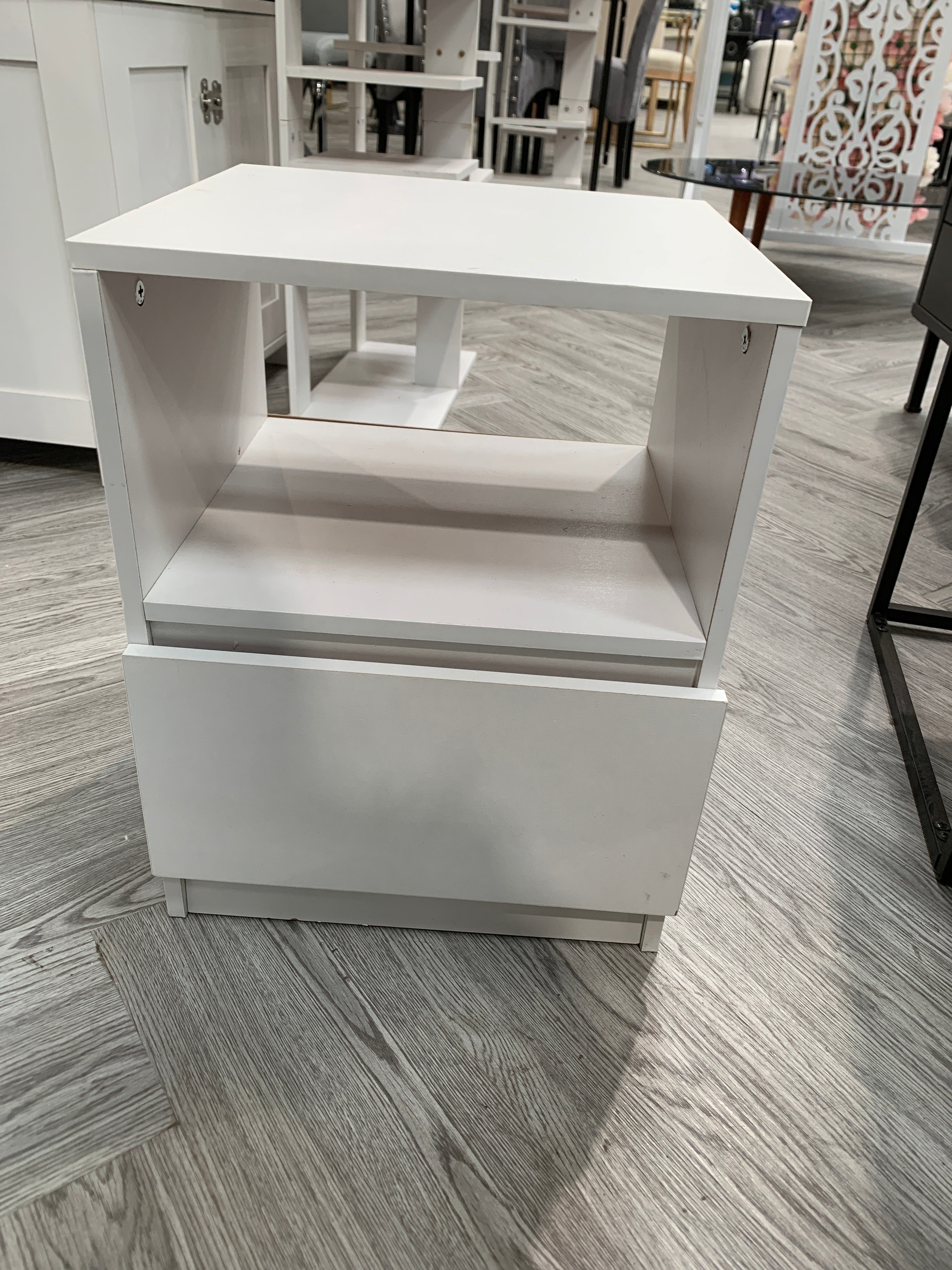 White Bedside Table Cabinet