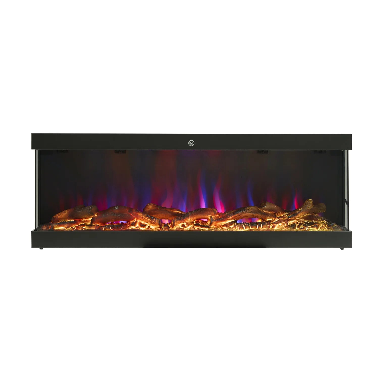 New 42/48/56/72 Inch 3 Sided Electric Fireplace with Glass Free Front Design