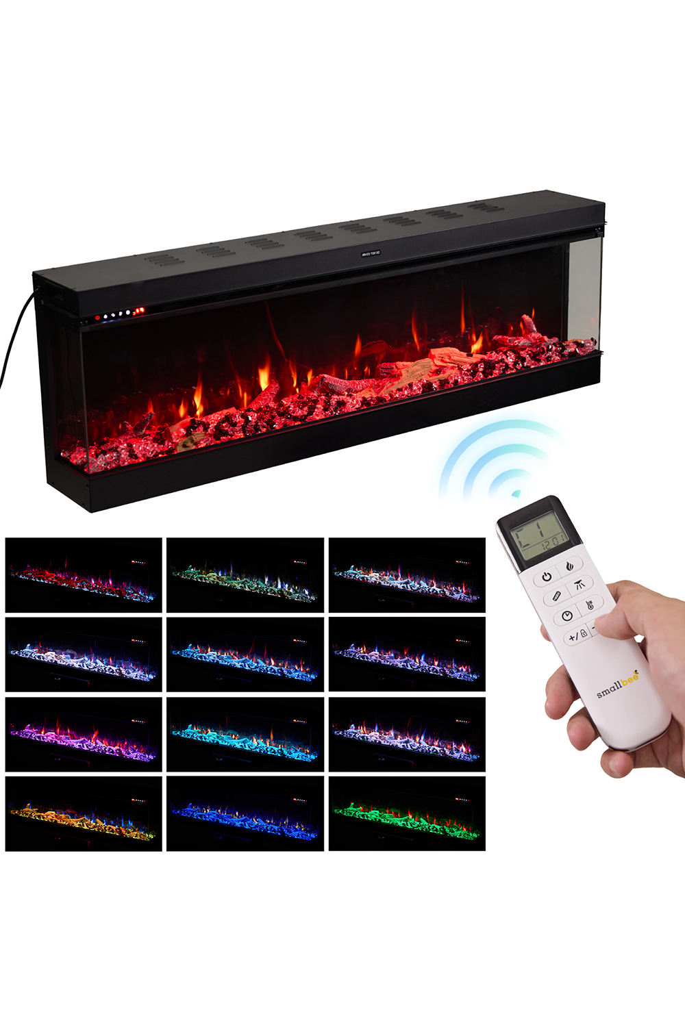 New 50/60/70/80 Inch Premium Electric Fireplace with Remote and App Control