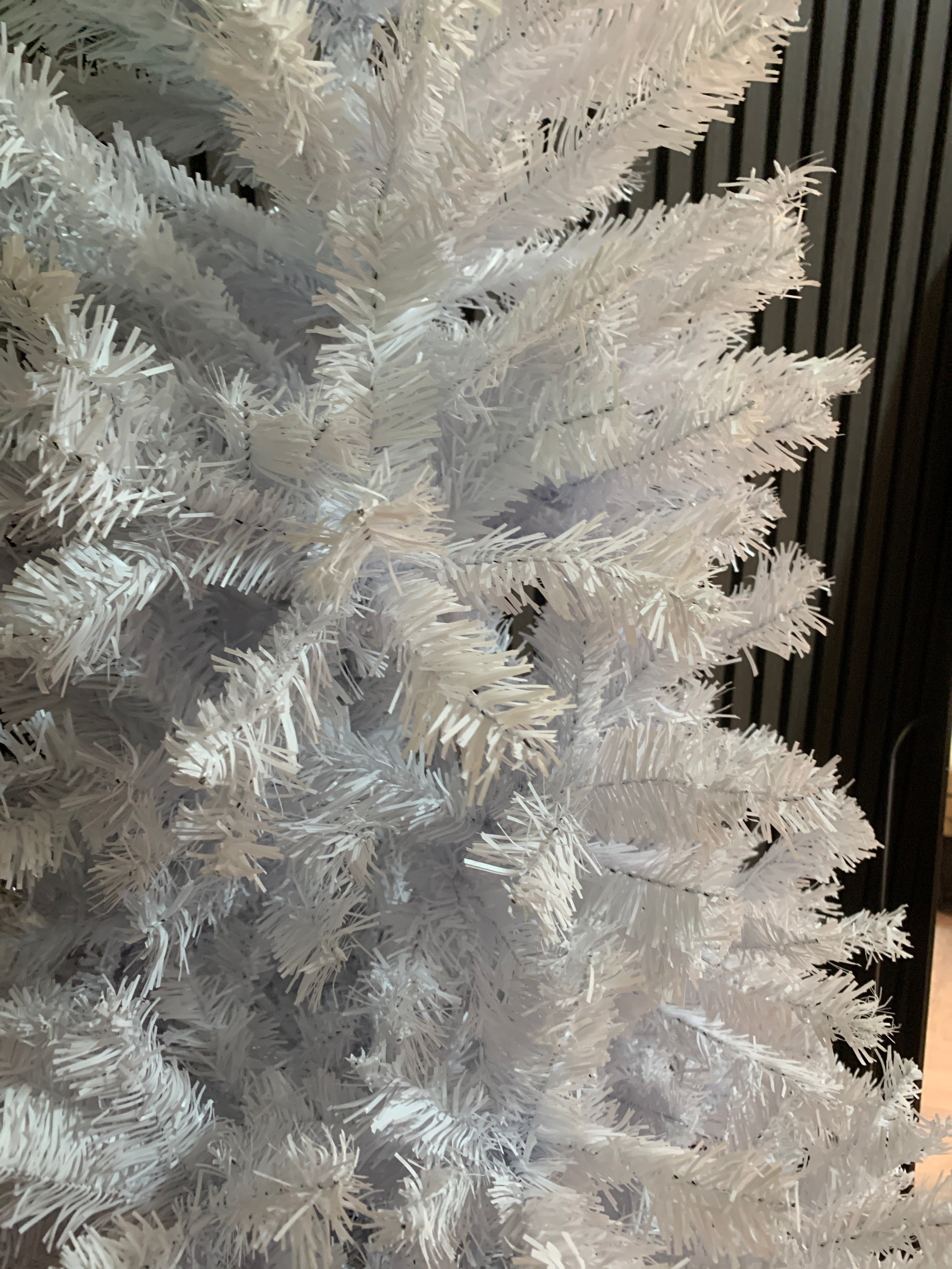 180cm H Snow Flocked Christmas Tree with Foldable Metal Stand White