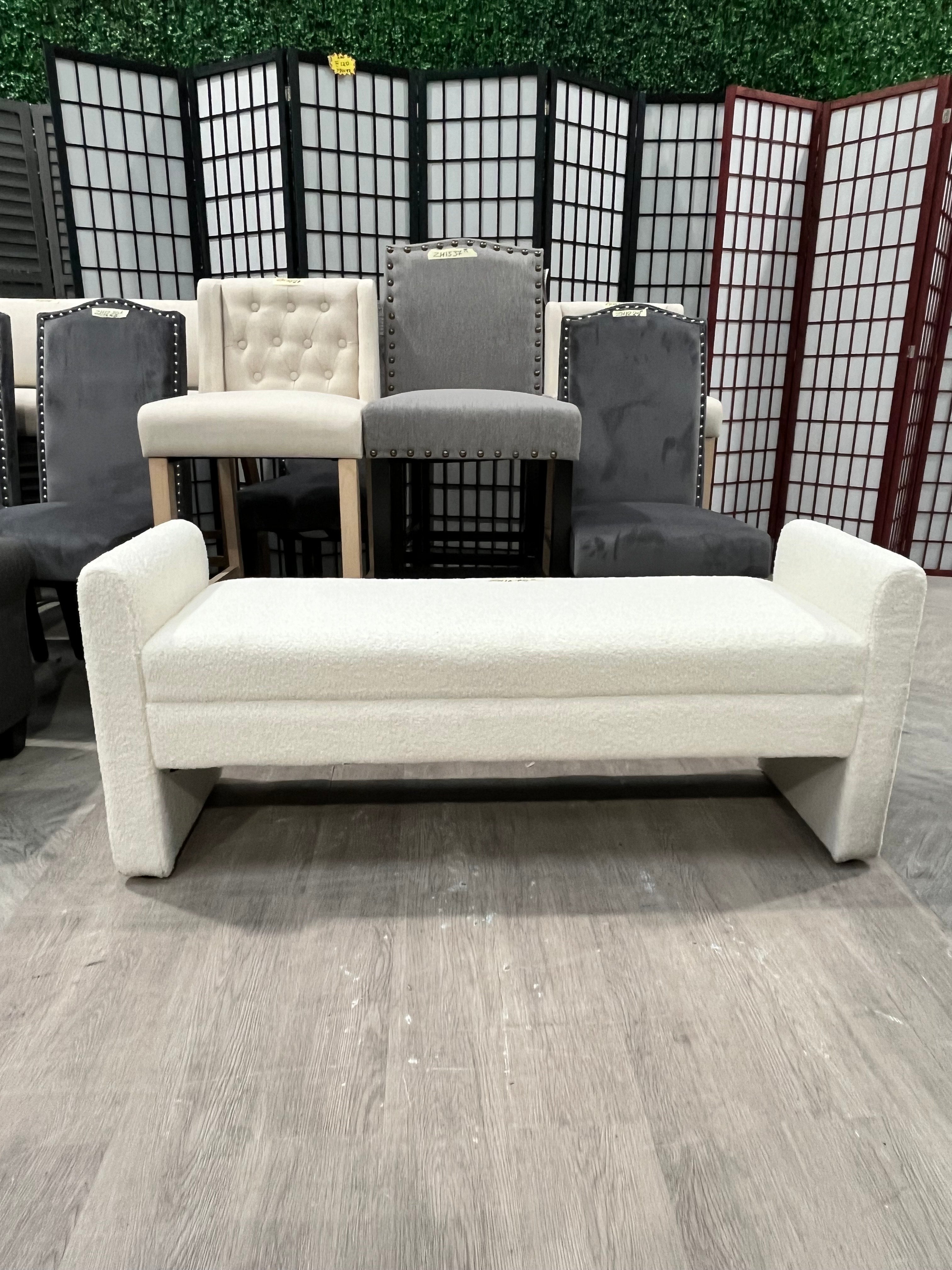 Teddy Upholstered H-Shaped Bench