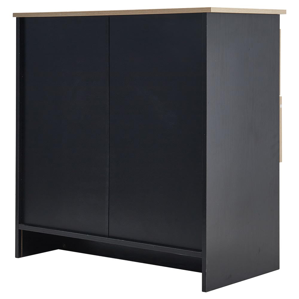 New Wooden Storage Cabinet with Rattan Drawer Console Table