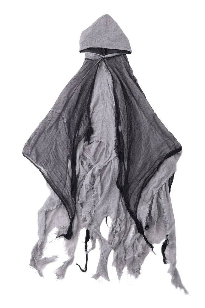 Halloween Costume Cosplay Skeleton Cloak Grey