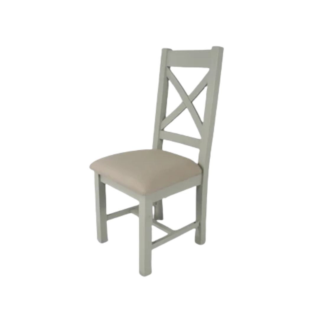 Set of 2 Lucca Cross Back Dining Chairs