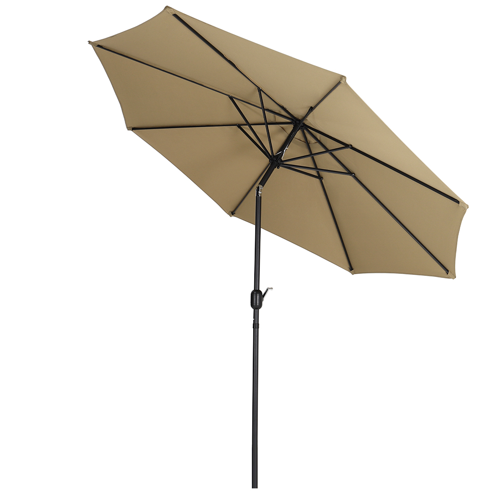 New 3M Sunshade Parasol Outdoor Garden Tilt Umbrella with Crank Polygon