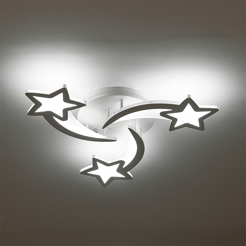 Childlike Shooting Stars LED Energy-efficient Ceiling Light Cool White Non-Dimmable
