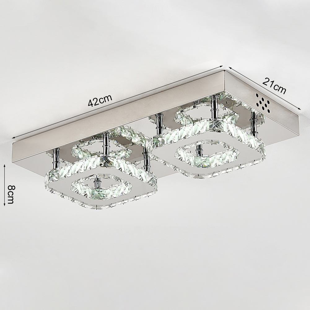 Non-Dimmable Small Crystal LED Ceiling Light for Hallways and Corridor
