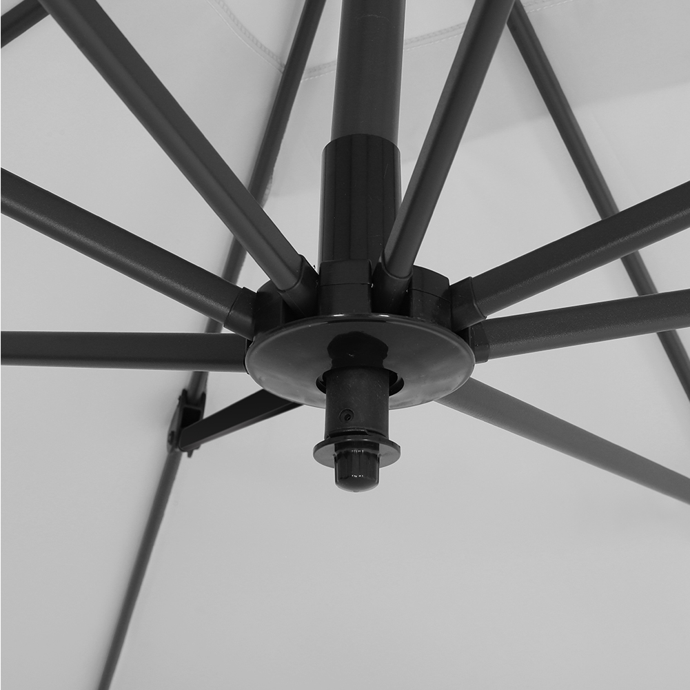 New 3M x 3M Large Square Canopy Rotating Outdoor Cantilever Parasol