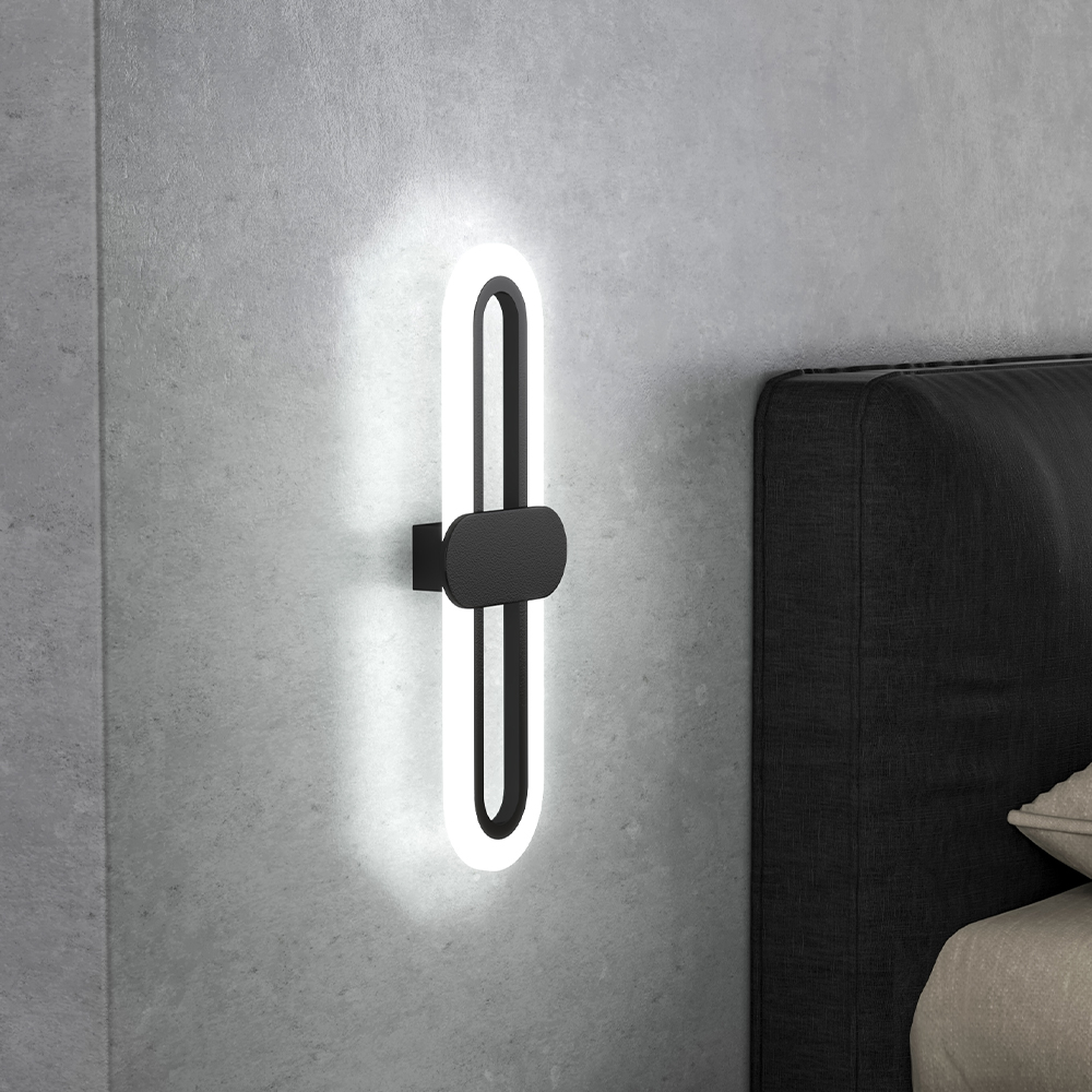 New Modern Oval LED Wall Light with Acrylic Shade