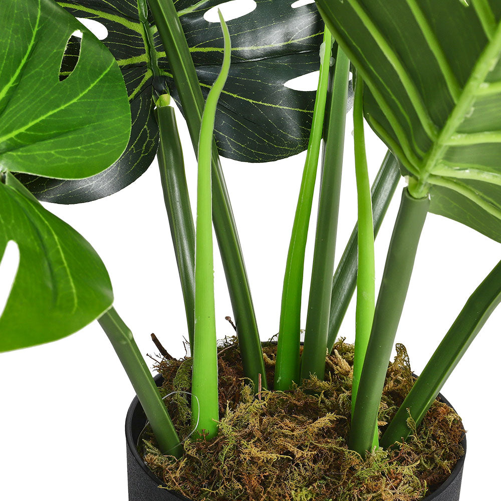 New 65cm Artificial Tropical Monstera Tree Faux Plant in Pot