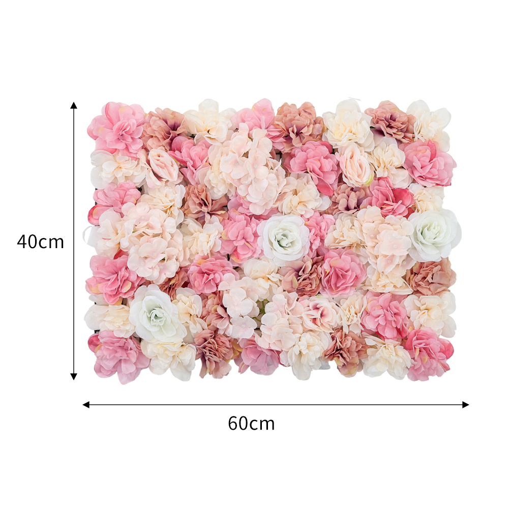 Artificial Rose Flower Backdrop Wall Panel