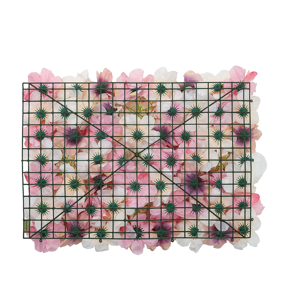 Artificial Rose Flower Backdrop Wall Panel