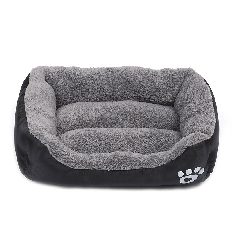 New Waterproof Chew-Resistant Pet Bed Black