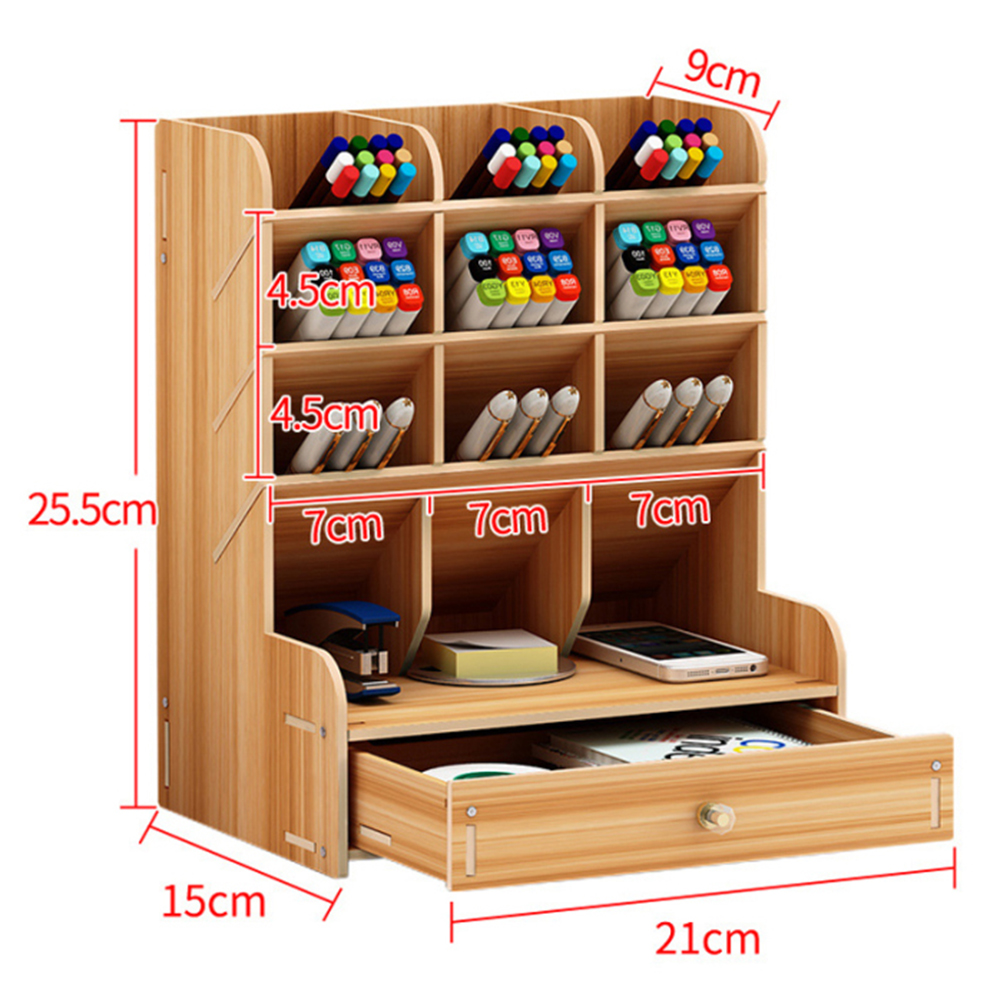 Desk Organiser with Pen Holder and Rabbit Phone Stand