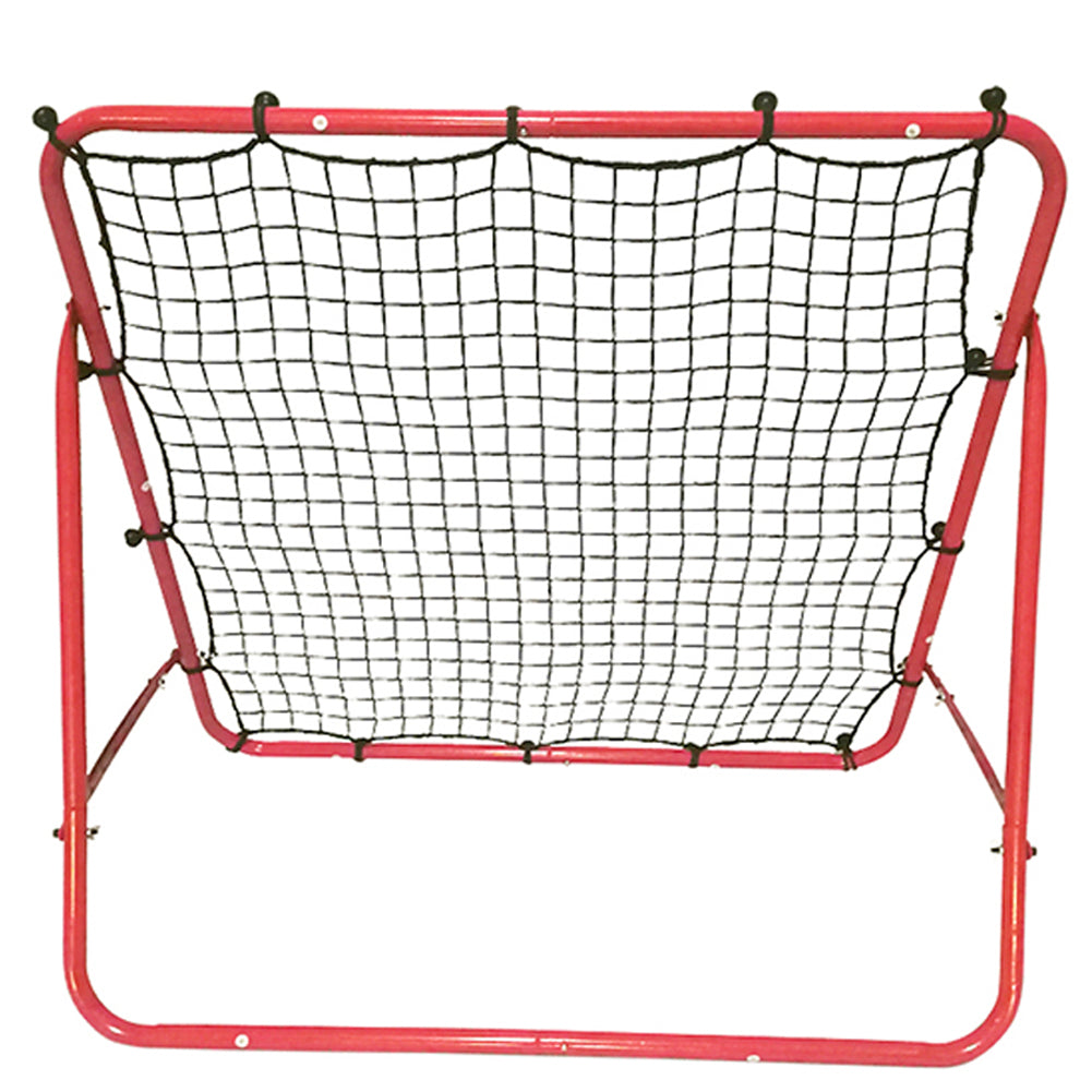 Red Foldable Steel Football Rebound Net Trainer
