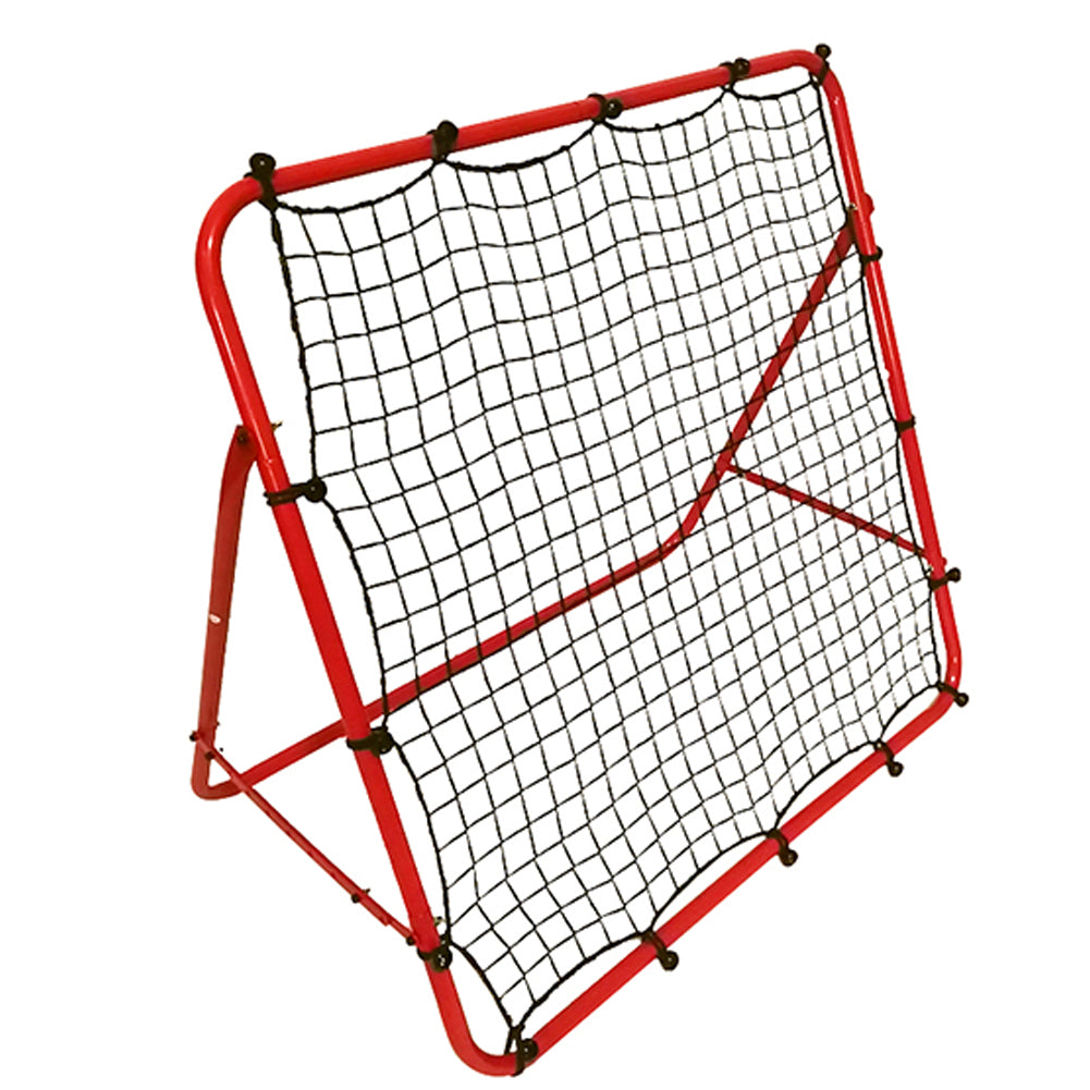 Red Foldable Steel Football Rebound Net Trainer