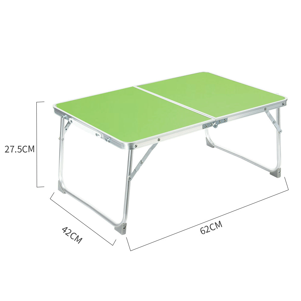 New Green Portable Aluminium Folding Bed Table for Laptop and Study