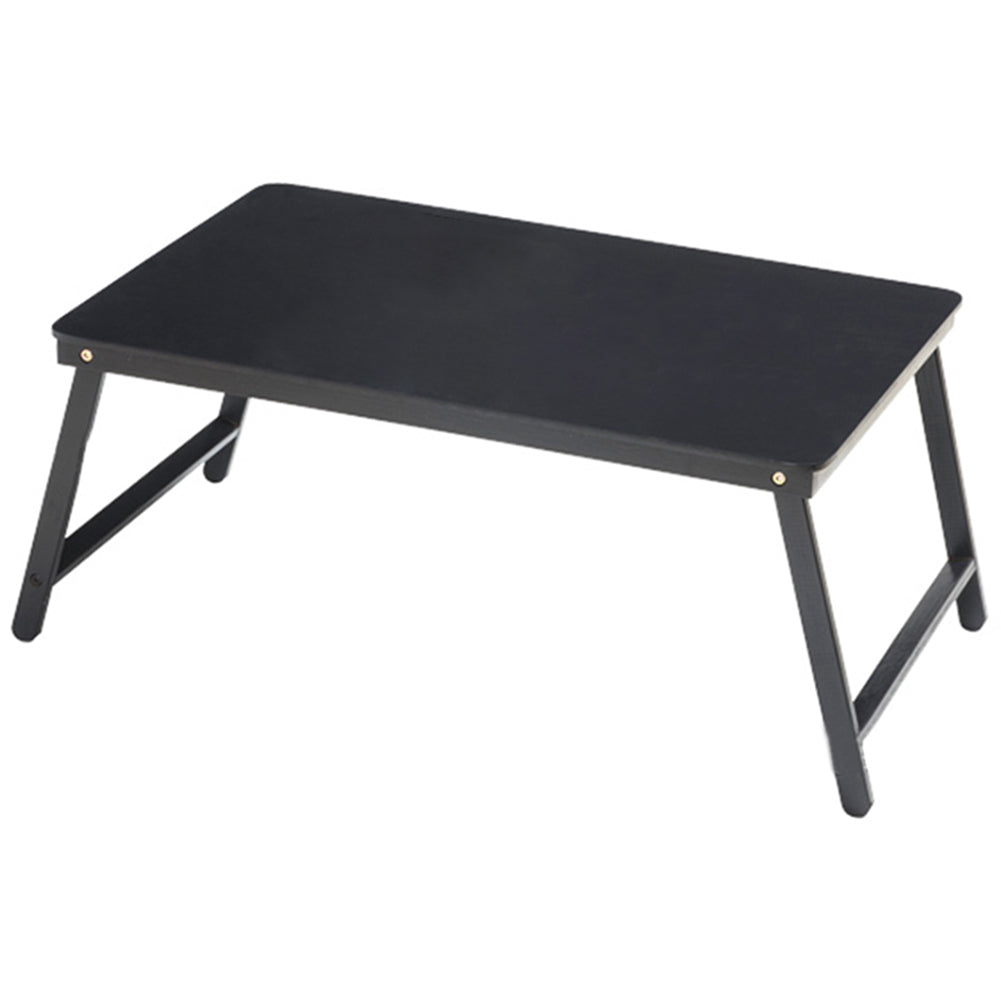 New Black Portable Wooden Folding Bed Table for Laptop and Study