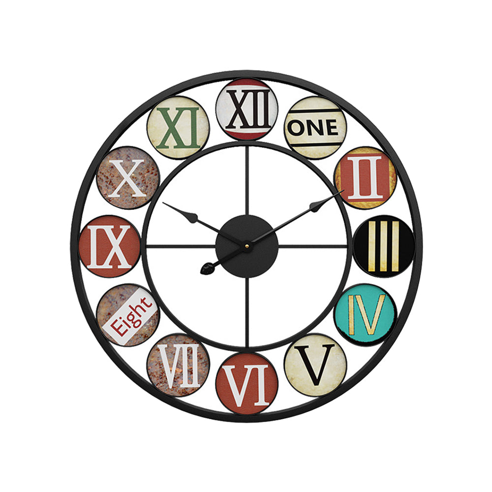 New Decorative Metal Non Ticking Wall Clock