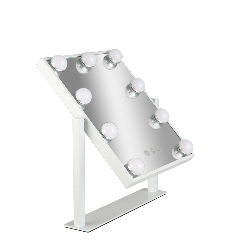 New Hollywood Vanity Mirror with 9 LED Bulbs 3 Colour Lighting Modes