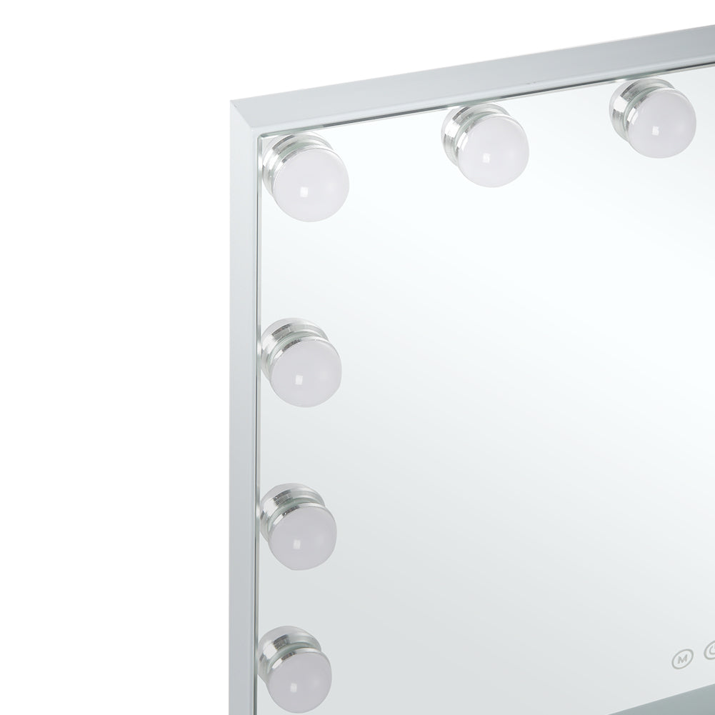Frameless Hollywood LED Light Cosmetic Mirror Adjustable Lighting