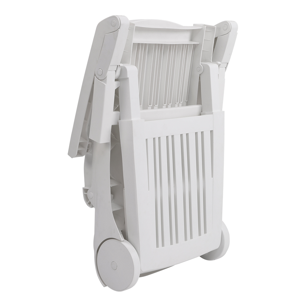 New Sun Lounger Outdoor Folding Lounge Chair Recliner with Wheels