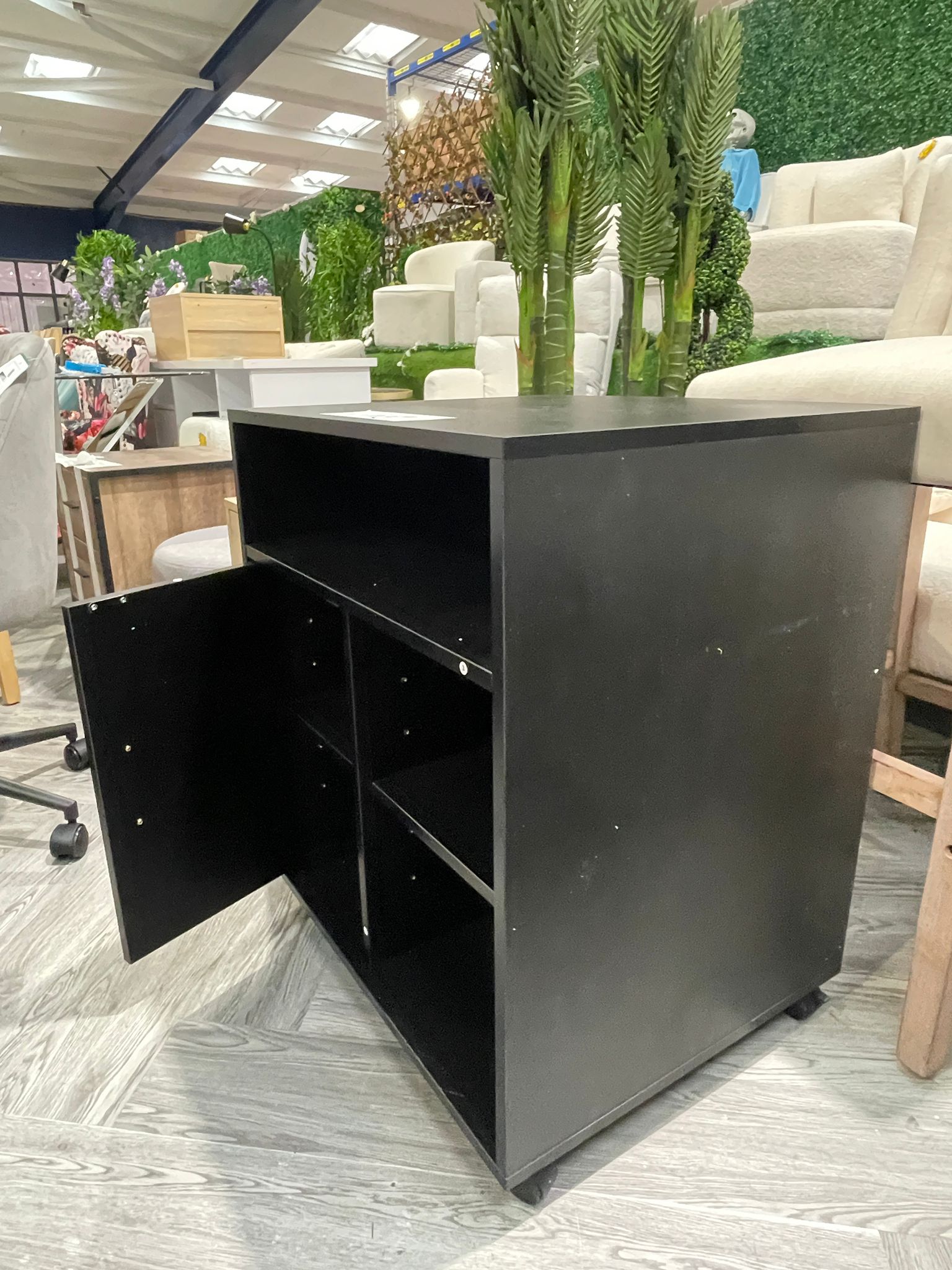 Printer Stand Cabinet with Wheels