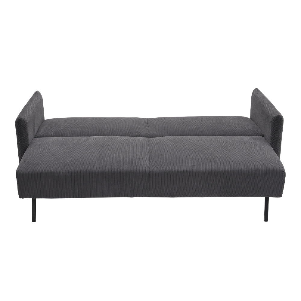 New Grey 3-Seater Sleeper Sofa Bed