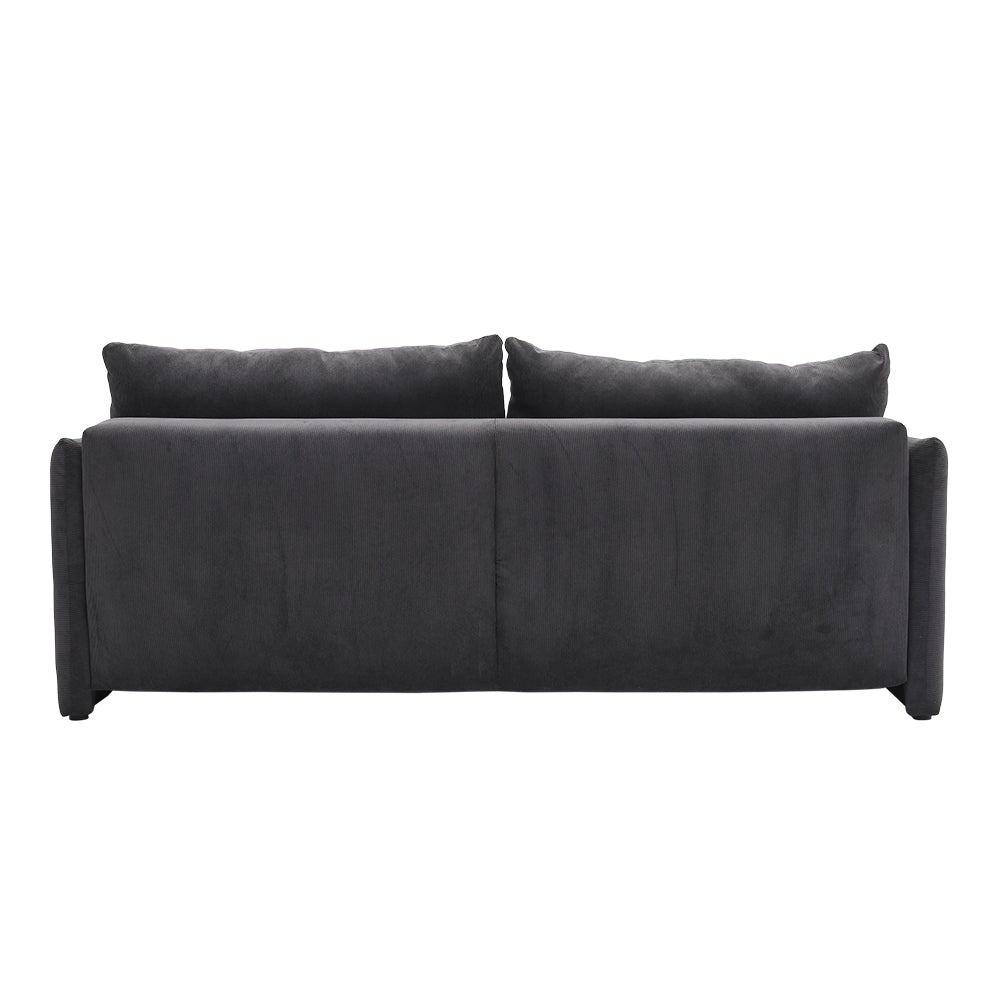 New Grey 3-Seater Sleeper Sofa Bed